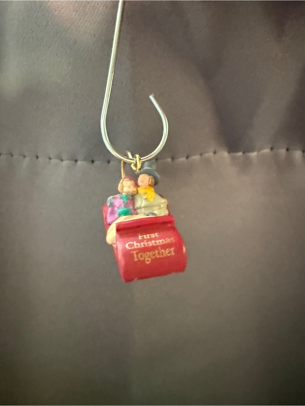 Vintage Hallmark 1991 First Christmas Together Miniature Ornament